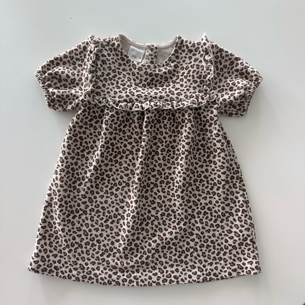 Zara Kids Dress - Brown Leopard Print